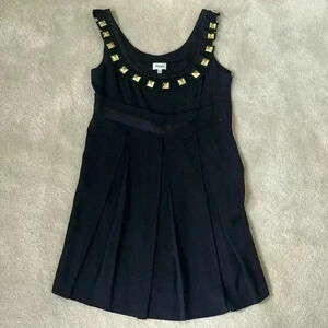 TEMPERLEY black and  gold mini dress